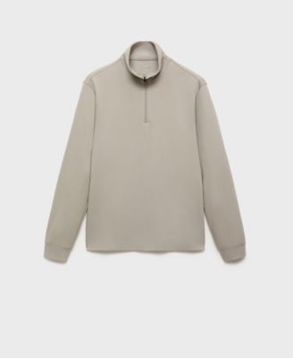 Men's Regular-Fit Zipper Technical Sweatshirt