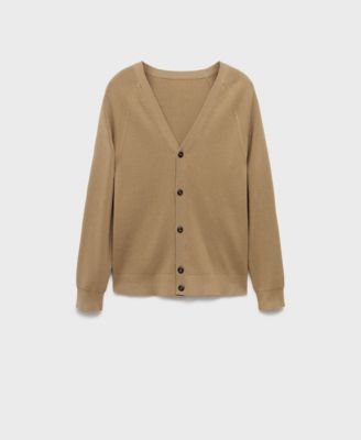 Men's Ribbed Knitted Buttons Cardigan