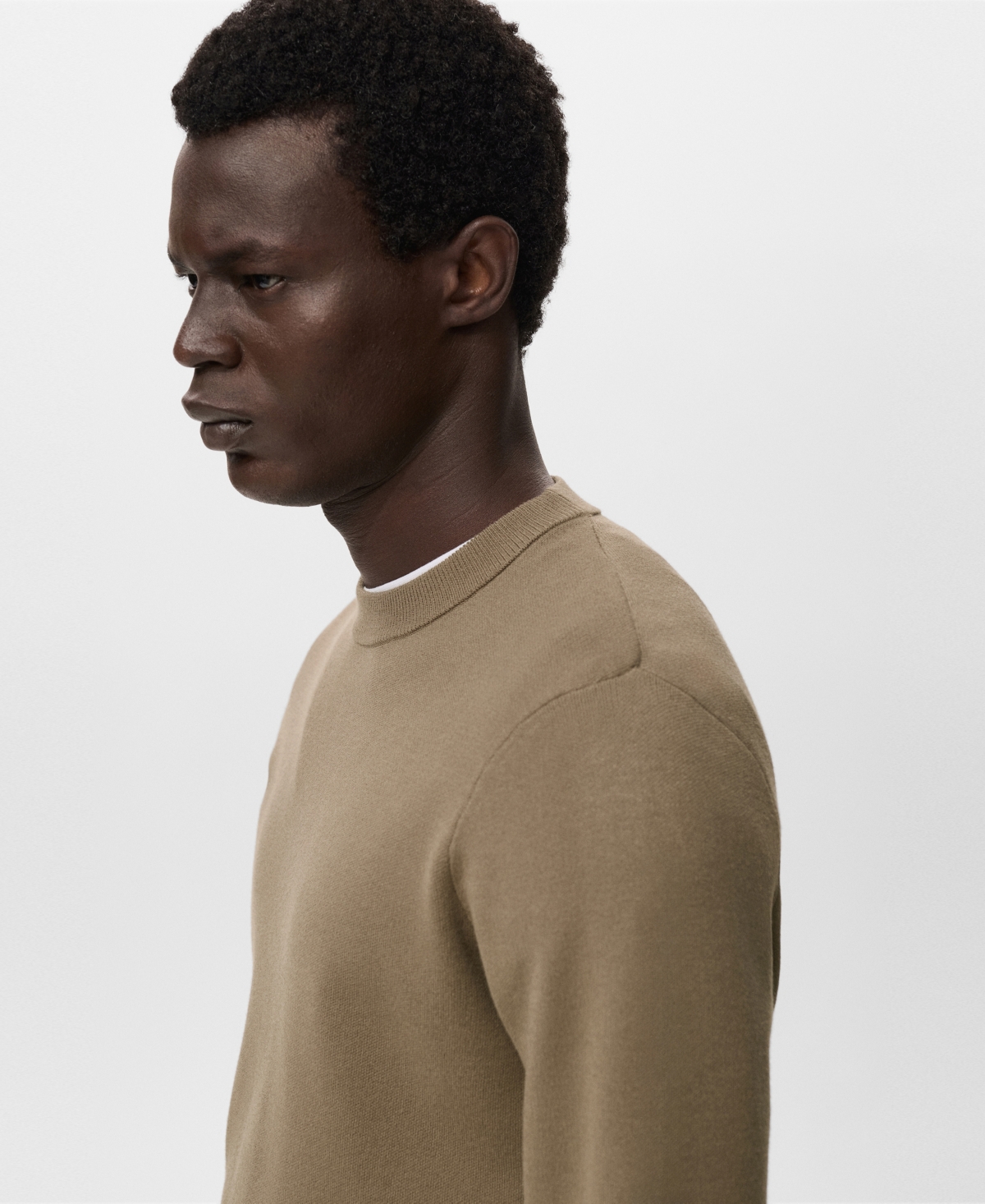 Mango Men's Medium-Knit Regular-Fit Sweater