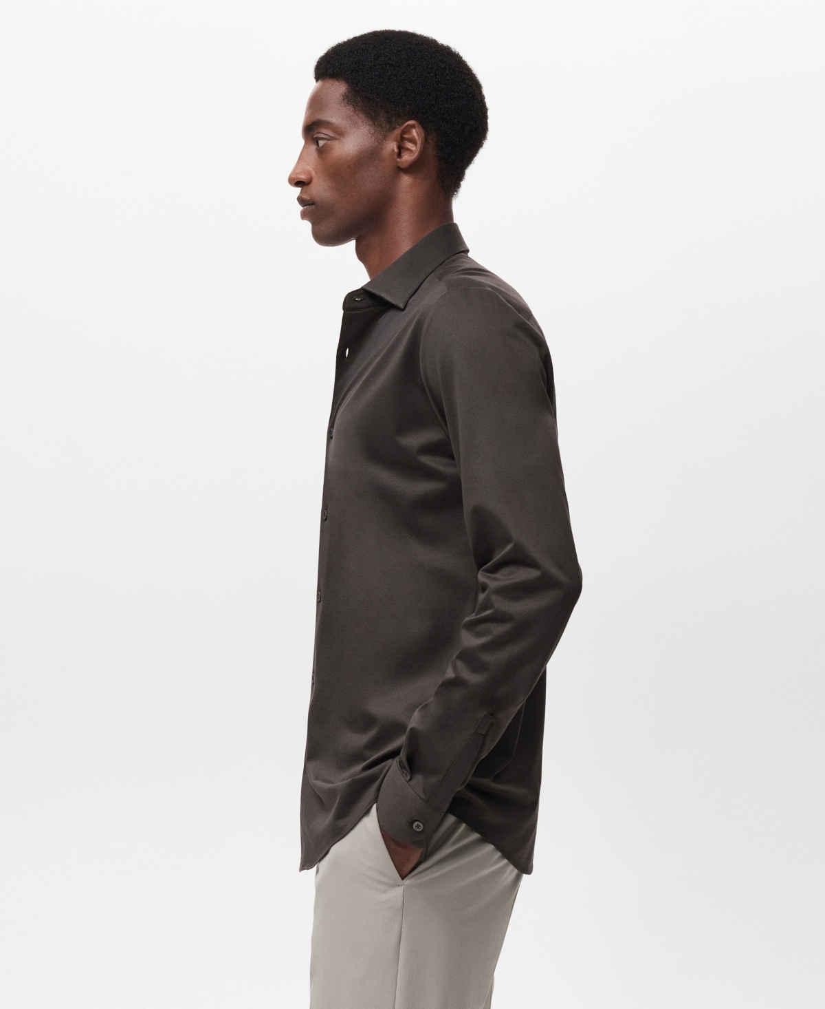 Mango Men's Comfort Stretch Non-Iron Shirt