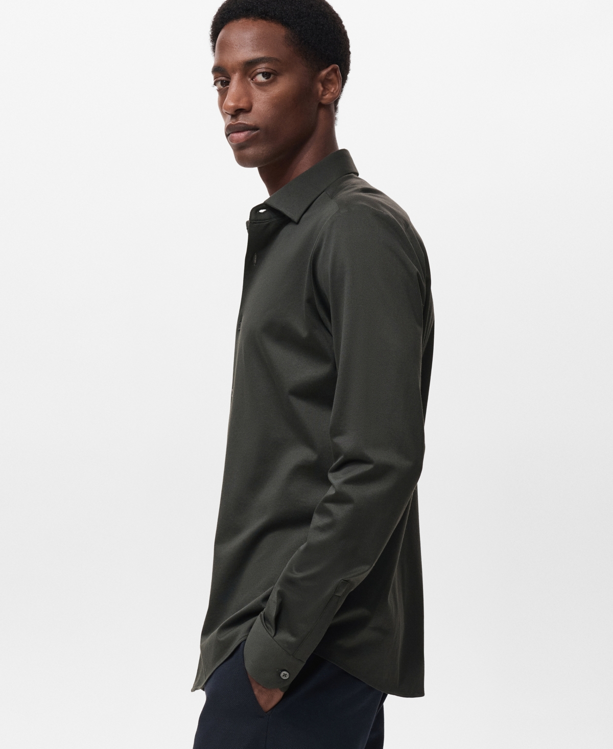 Mango Men's Comfort Stretch Non-Iron Shirt