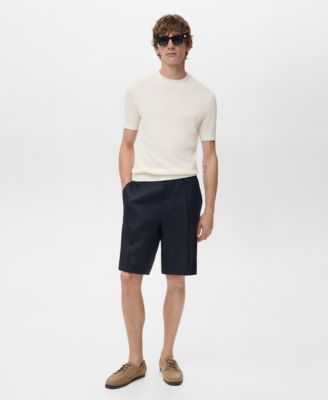 Men's Ribbed Knit T-Shirt