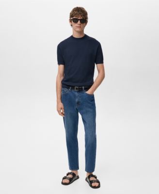 Men's Ribbed Knit T-Shirt