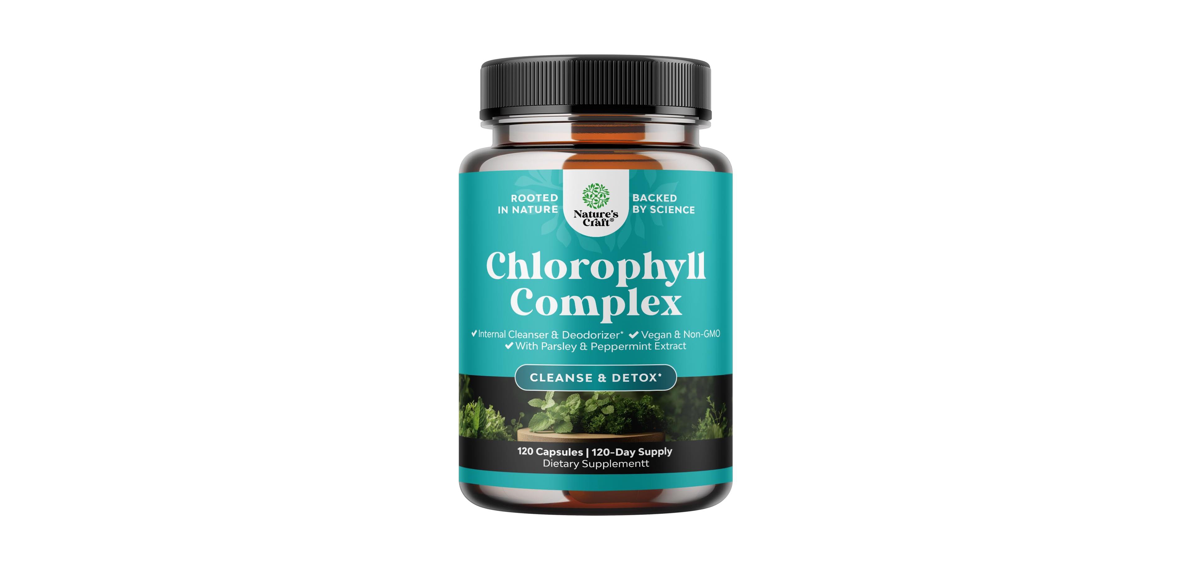 Nature's Craft Chlorophyll Complex Capsules, 120ct