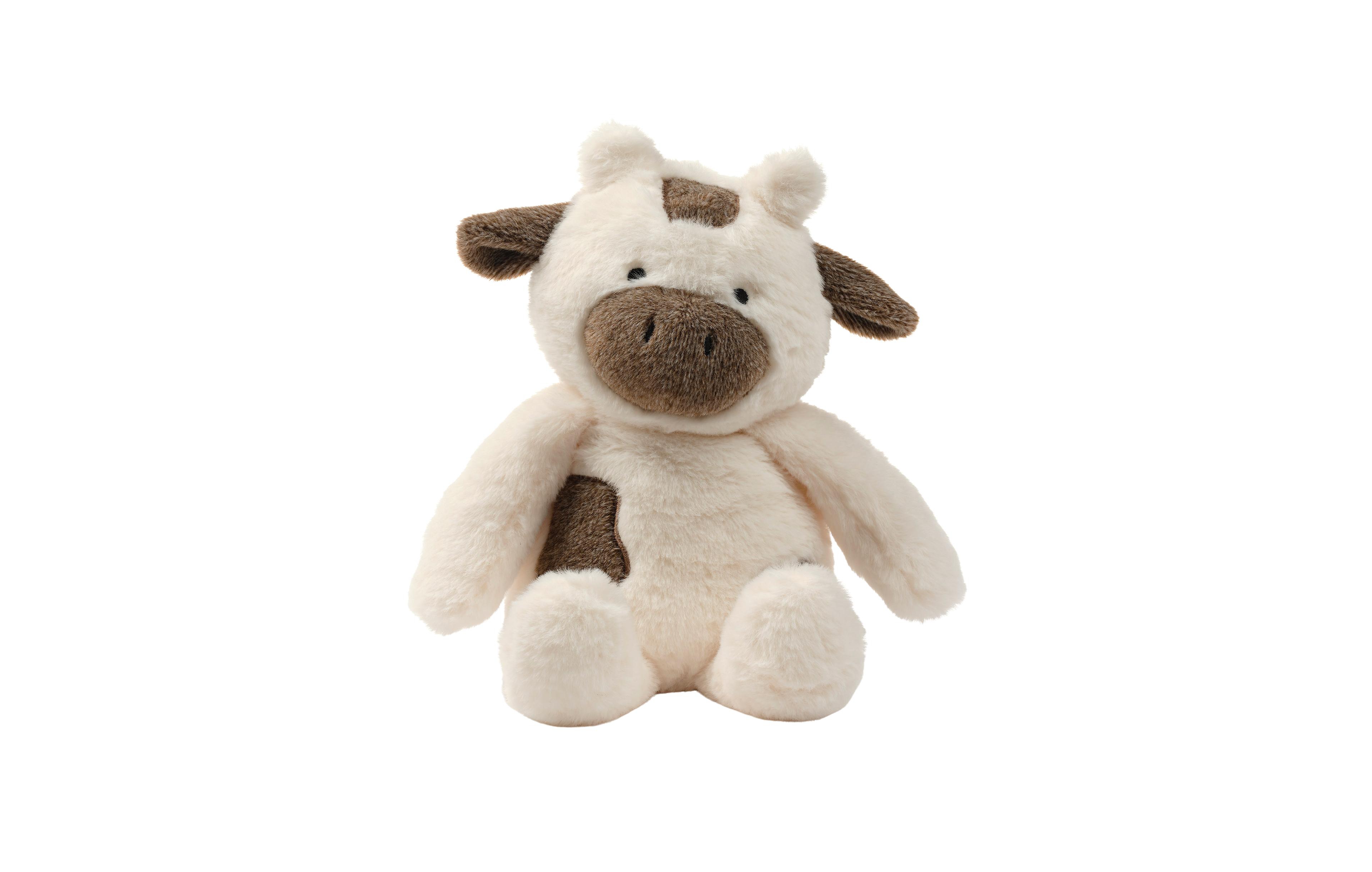 Bedtime Originals Farmyard Friends Plush Cow Stuffed Animal Toy - Milkshake