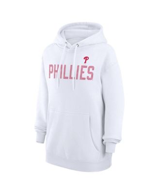 Women's White Philadelphia Phillies Dot Print Pullover Hoodie