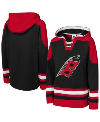 Outerstuff - Big Boys and Girls Black Carolina Hurricanes  Must Have Home V-Neck Pullover Hoodie