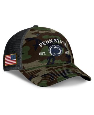 Nike - Men's Camo Penn State Nittany Lions 2025 Military Appreciation Rise Adjustable Trucker Hat