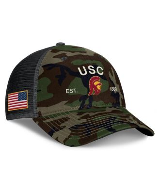 Nike - Men's Camo USC Trojans 2025 Military Appreciation Rise Adjustable Trucker Hat