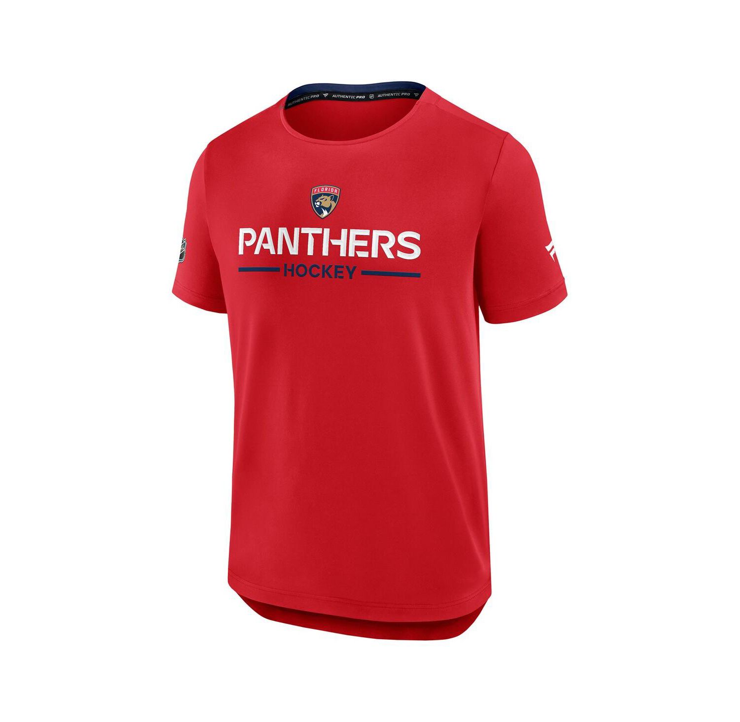 Men's Red Florida Panthers Authentic Pro Rink Tech T-Shirt