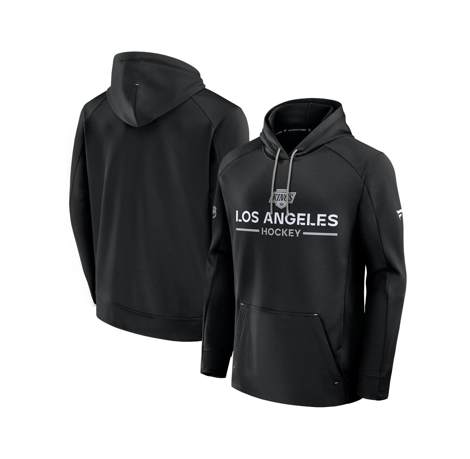 Men's Black Los Angeles Kings Authentic Pro Rink Hoodie