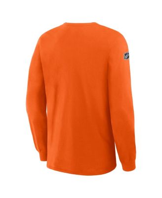 Men's Orange Philadelphia Flyers Authentic Pro Property Of Practice Long Sleeve T-Shirt