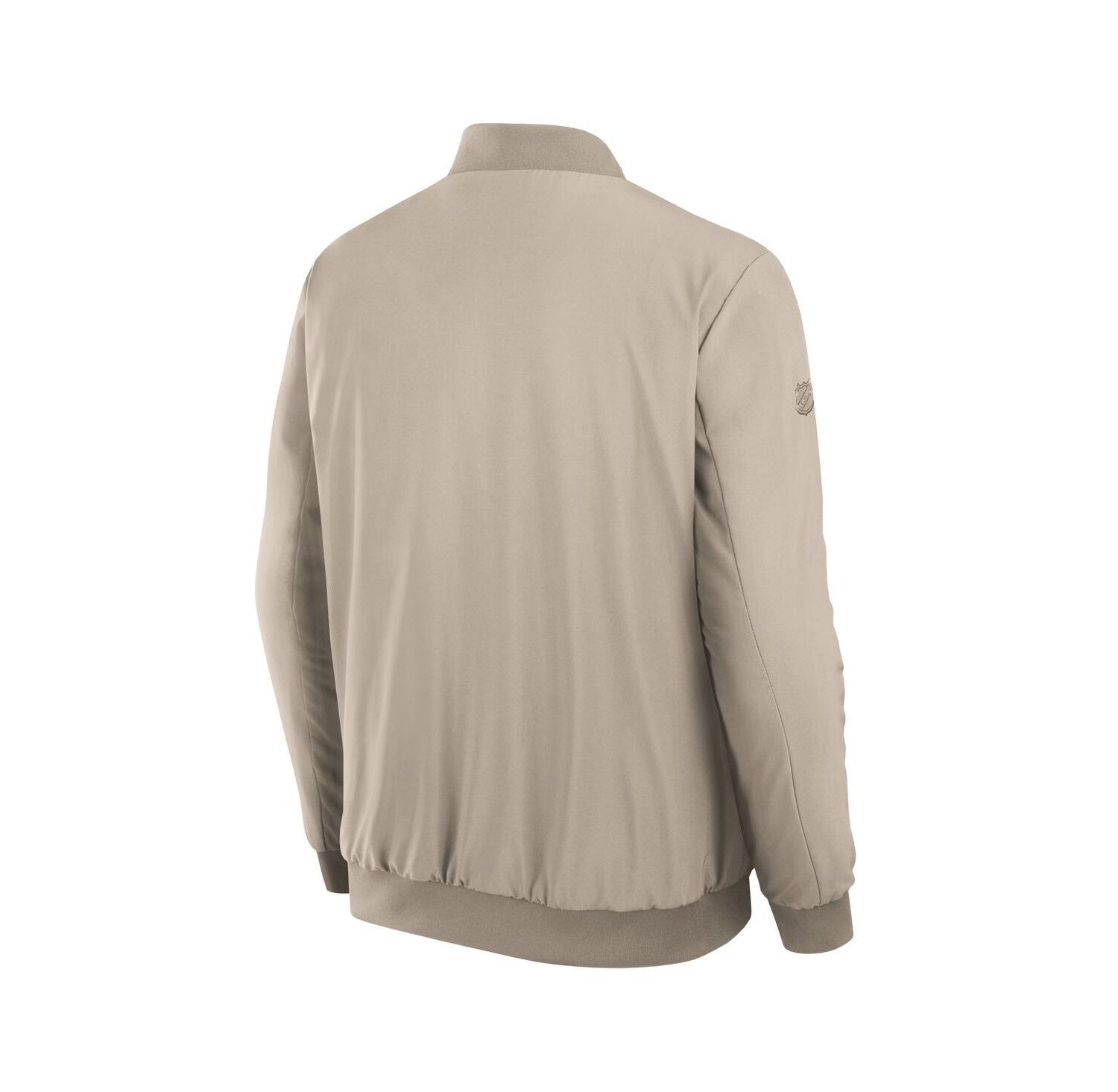 Men's Tan Washington Capitals Authentic Pro Road Lightweight Full-Zip Bomber Jacket
