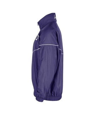 Men's Purple Phoenix Suns Courtside Windrunner Woven Half-Zip Jacket