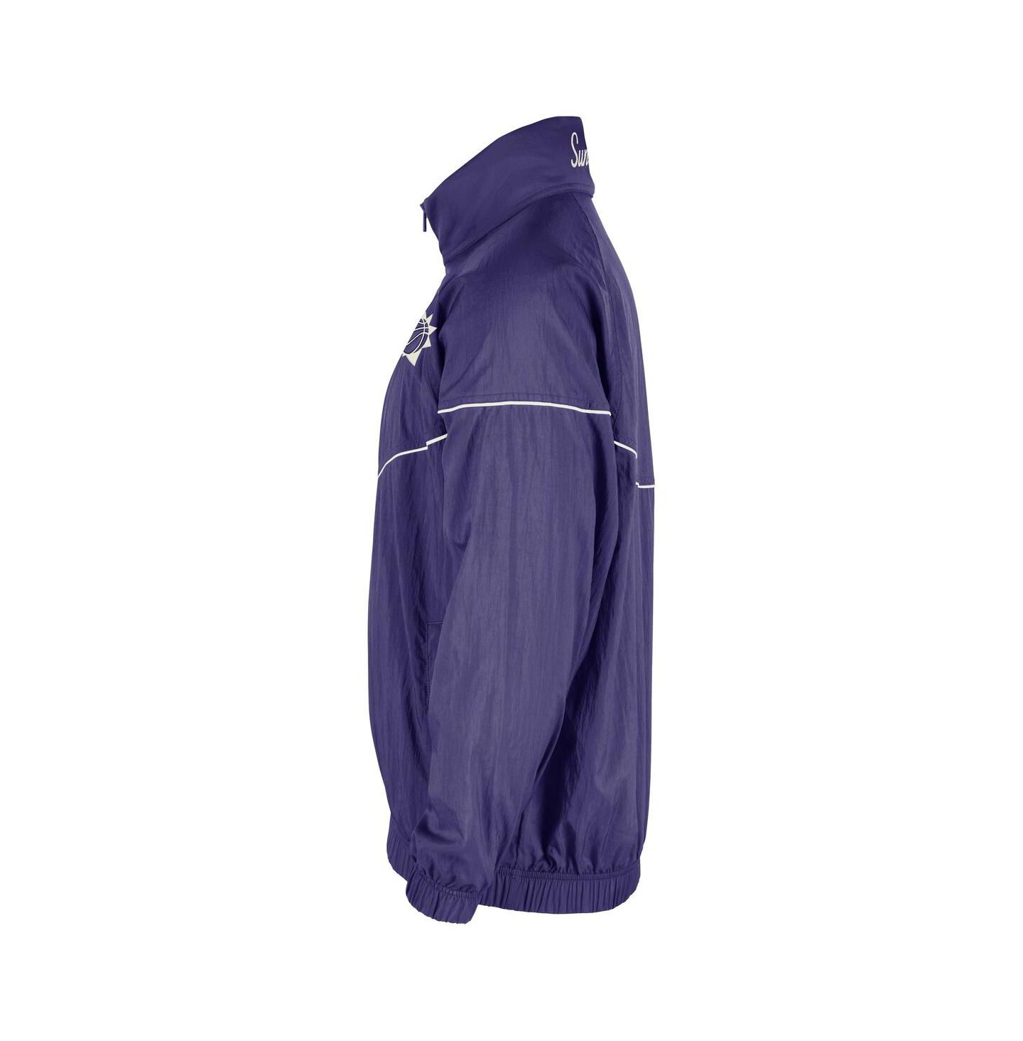 Мужская куртка Nike Purple Phoenix Suns Courtside Windrunner Woven Half-Zip — фото 4