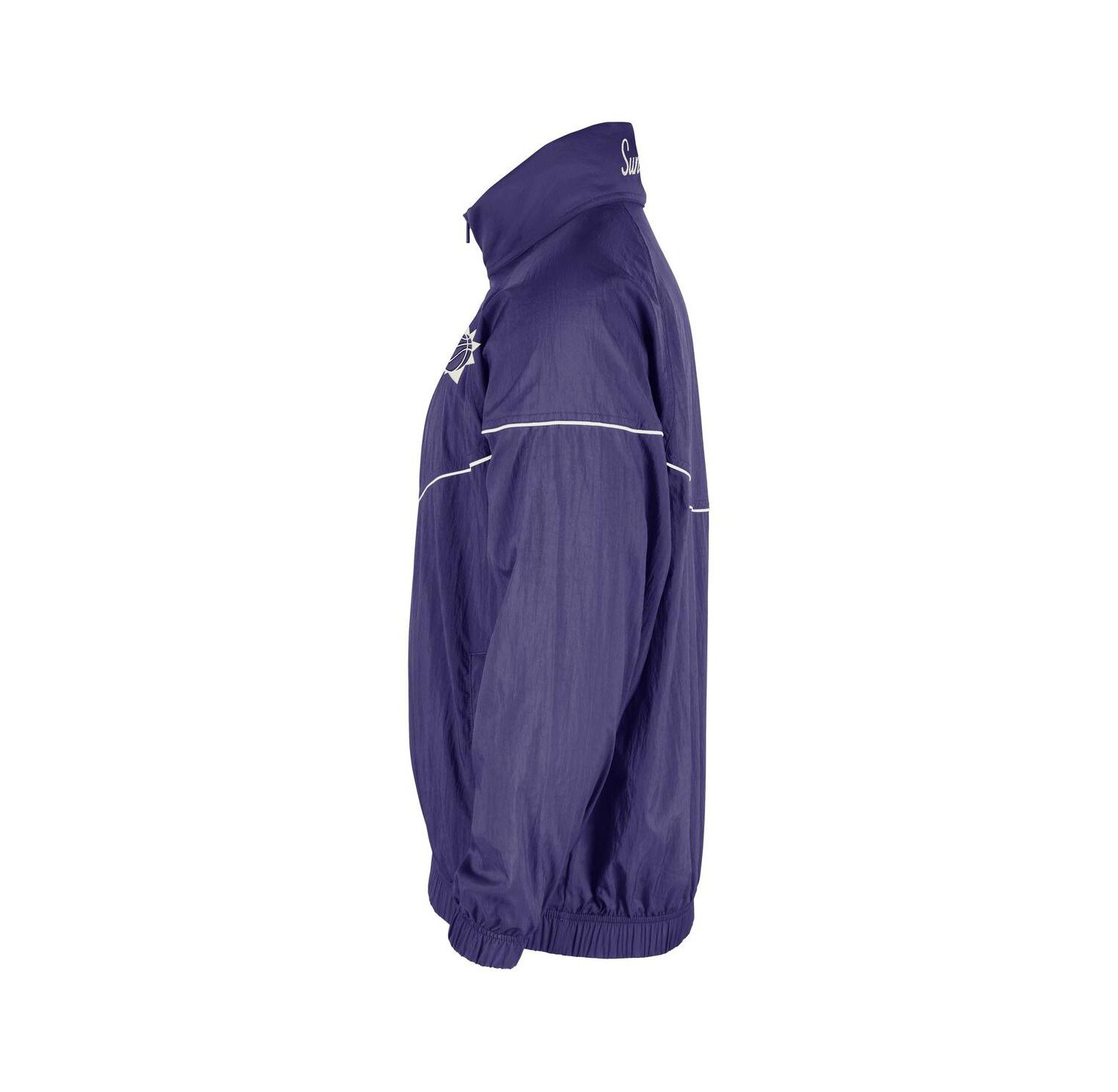 Men's Purple Phoenix Suns Courtside Windrunner Woven Half-Zip Jacket