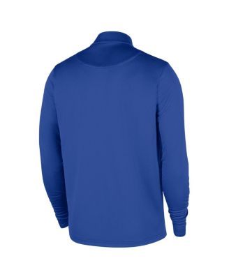 Men's Royal Dallas Mavericks 2025/26 Authentic Coaches Quarter-Zip Dri-Fit Sweatshirt
