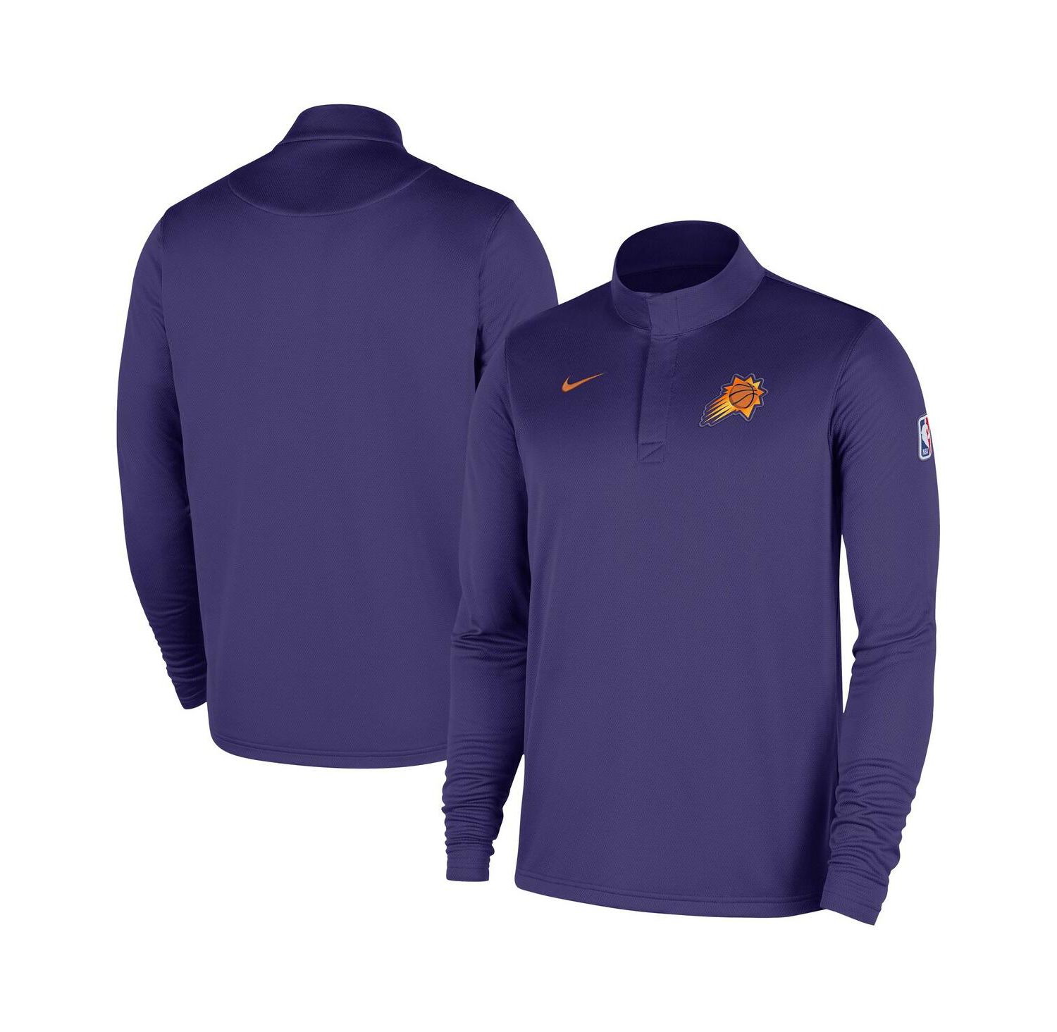 Men's Purple Phoenix Suns 2025/26 Authentic Coaches Quarter-Zip Dri-Fit Sweatshirt