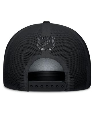 Men's Black Seattle Kraken Authentic Pro Road Team Code Trucker Adjustable Hat