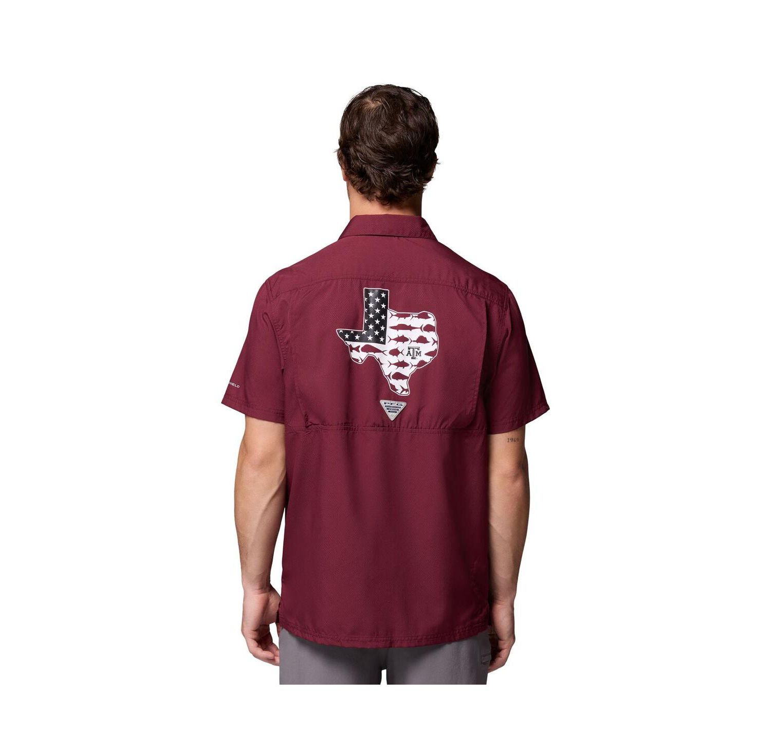 Men's Maroon Texas A&M Aggies Slack Tide Camp Button-Up Shirt
