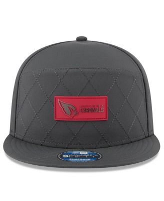 Men's Charcoal Arizona Cardinals 2025 Sideline Cold Weather Split Panel 9FIFTY Snapback Hat
