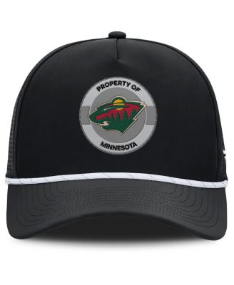 Men's Black Minnesota Wild Authentic Pro Rink Adjustable Hat