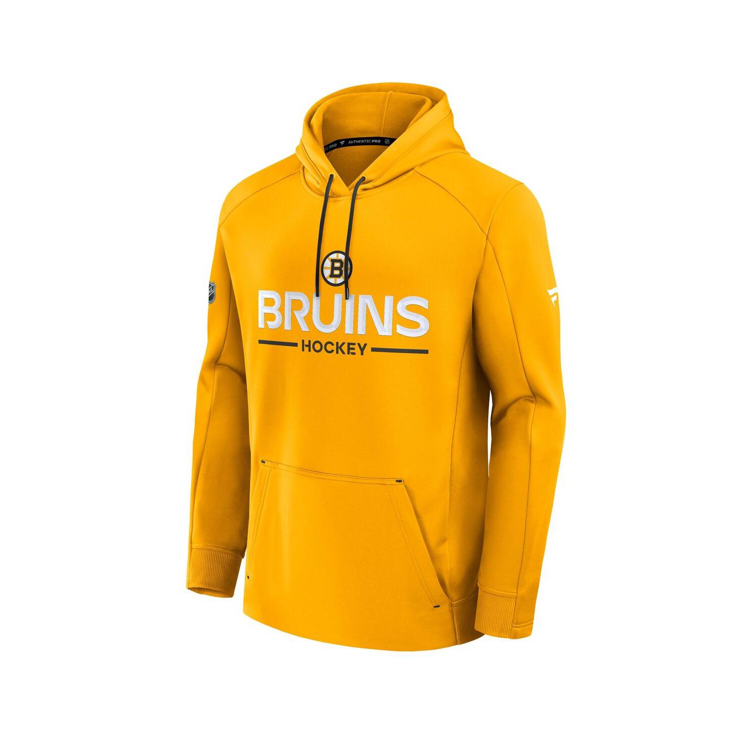 Men's Gold Boston Bruins Authentic Pro Rink Hoodie