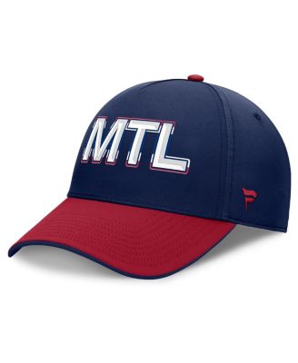 Fanatics - Men's Navy/Red Montreal Canadiens Authentic Pro Rink Team Code Flex Hat