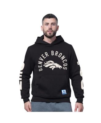 Starter - Men's Black Denver Broncos Handoff Fleece Hoodie Sweatshirt