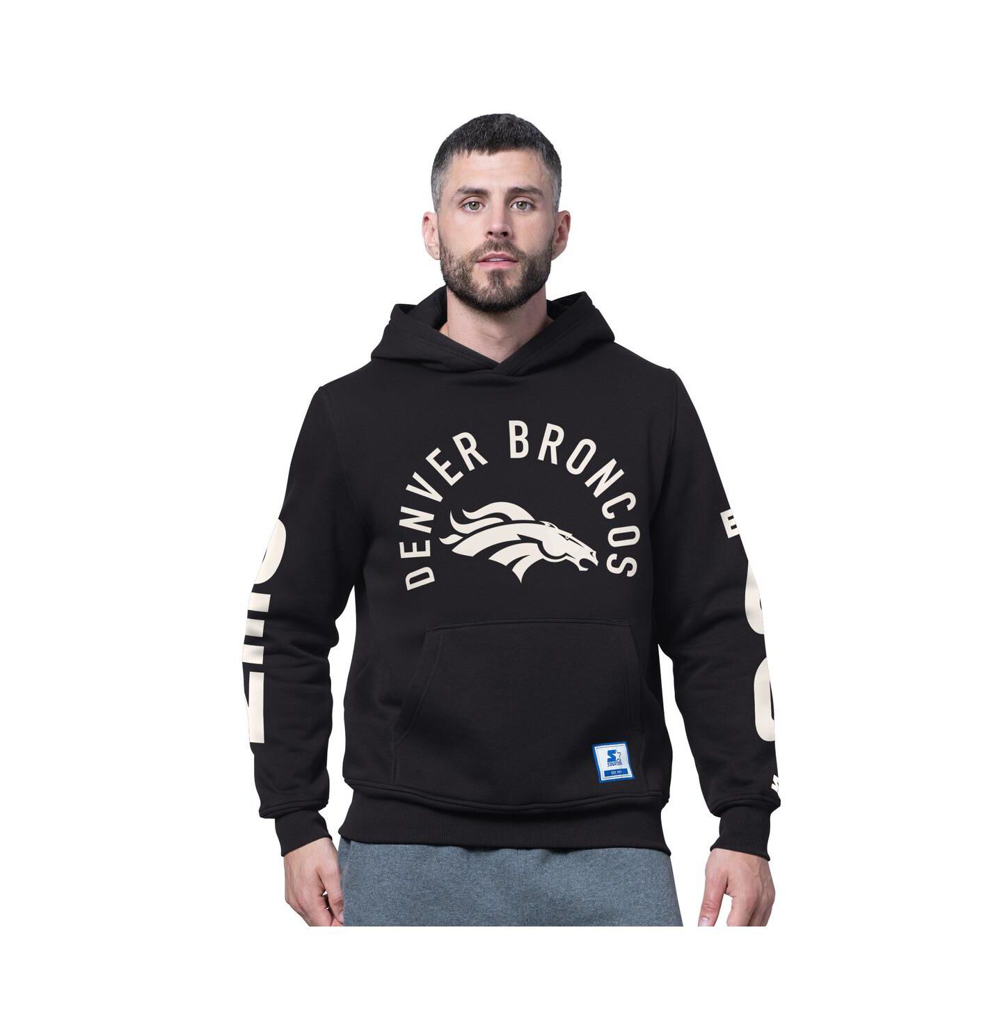 Мужское худи Starter Black Denver Broncos Handoff Fleece — фото 1