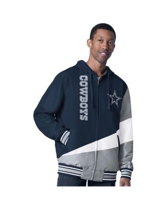 G-III Sports by Carl Banks - Men's Navy/Charcoal Dallas Cowboys Dual Threat Reversable Full-Zip Jacket