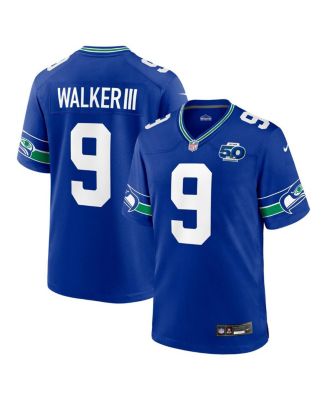 Nike - Men's Kenneth Walker III Royal Seattle Seahawks Alternate 50th Season Game Jersey