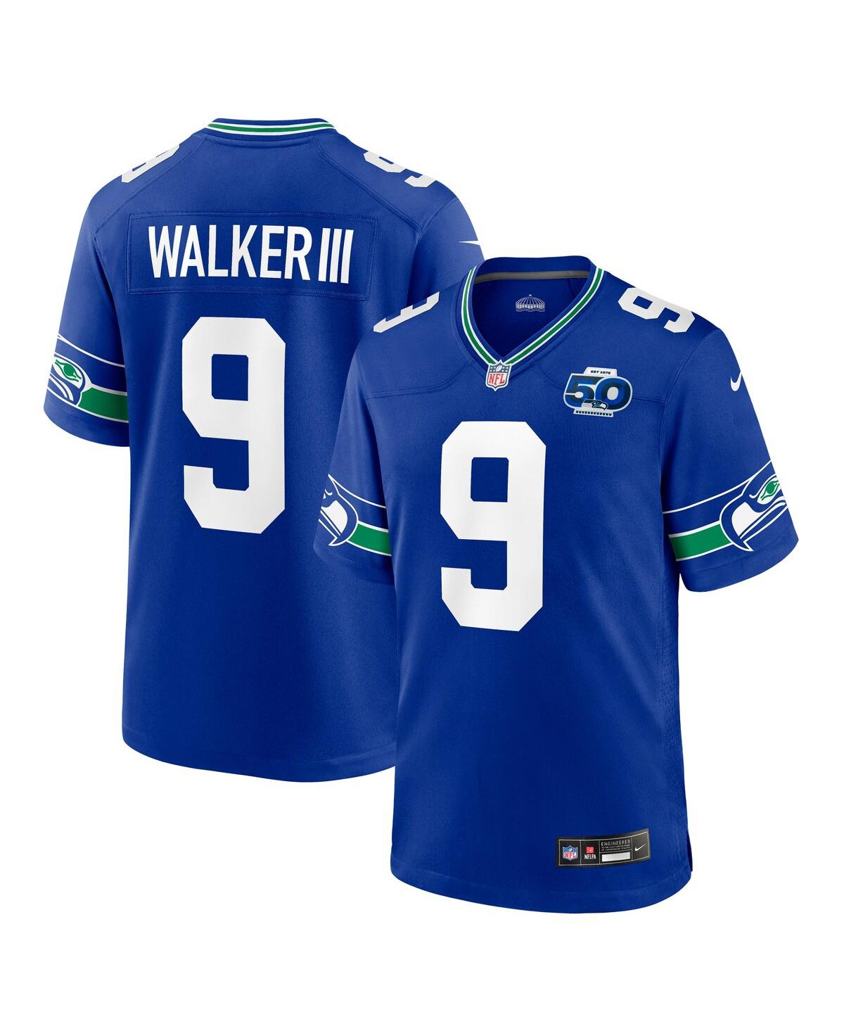 Nike Men's Kenneth Walker Iii Royal Seattle Seahawks Alternate 50th Season Game Jersey - Royal