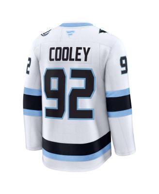 Men's Logan Cooley White Utah Mammoth Away Premium Player Jersey