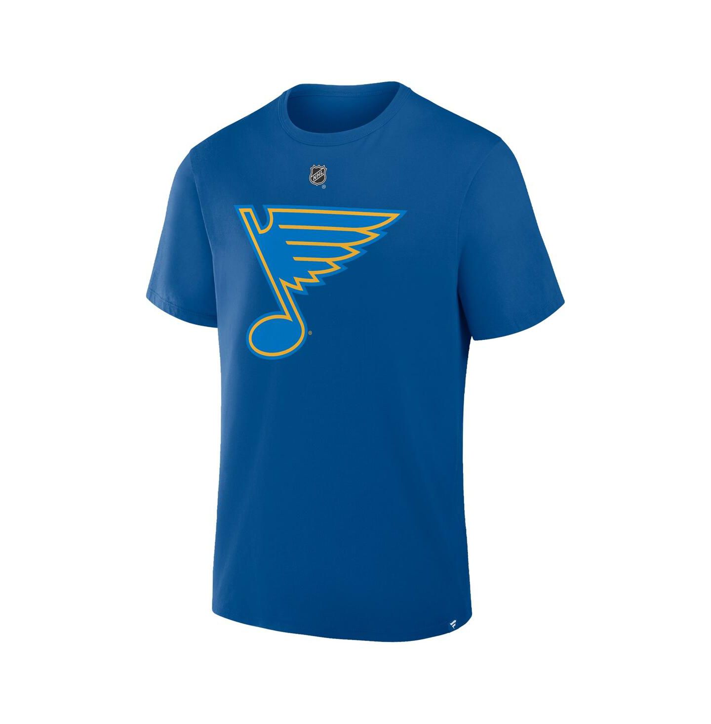 Мужская футболка Fanatics Jordan Binnington Blue St. Louis Blues Authentic Stack Name & Number — фото 2