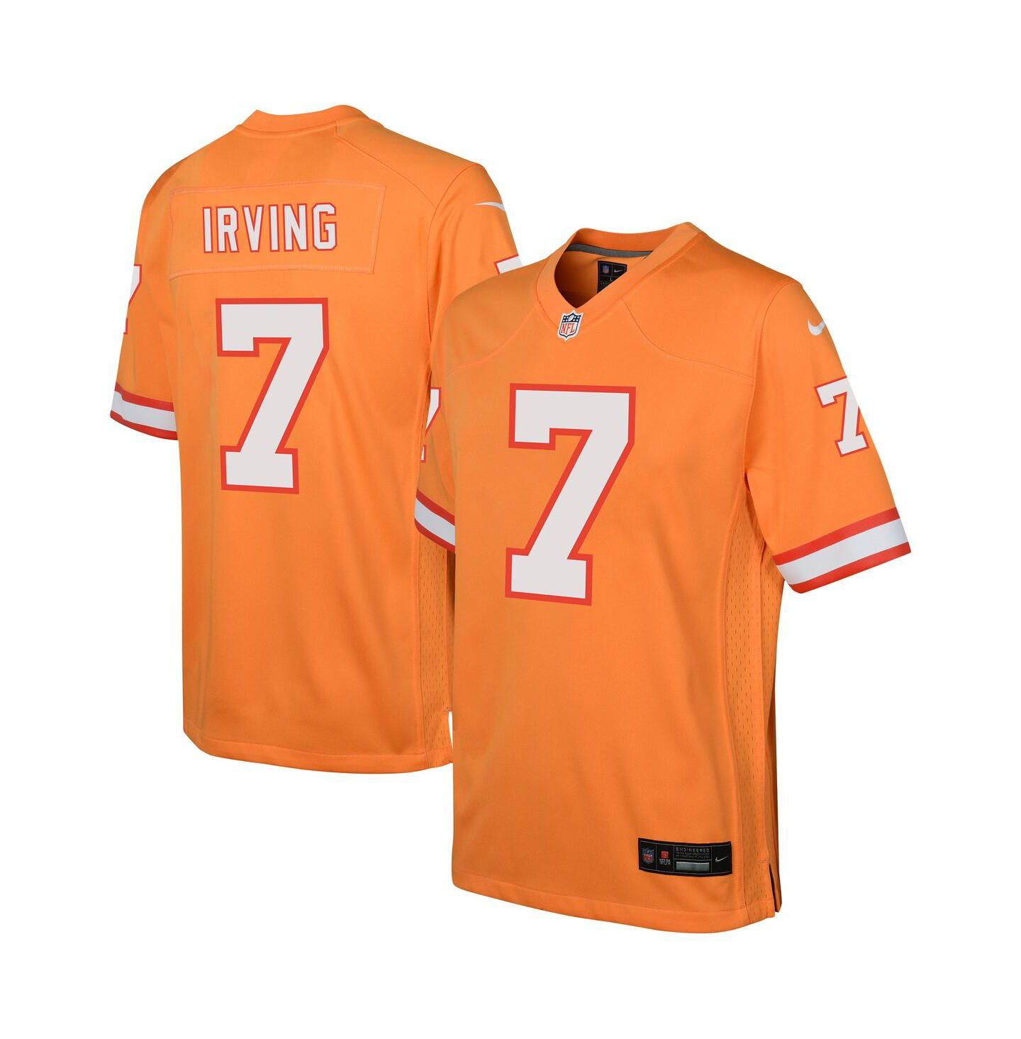 Детский топ Nike Bucky Irving Orange Tampa Bay Buccaneers Alternate Game Jersey — фото 1