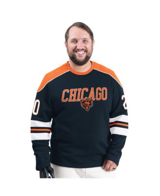 G-III Sports by Carl Banks - Men's Navy Chicago Bears Adaptive Lord Stanley Crewneck Sweatshirt