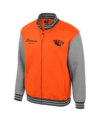 Men's Orange Oregon State Beavers Ambi-Turner Full-Zip Varsity Jacket