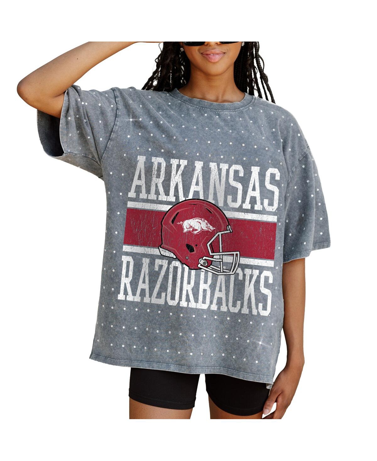 Gameday Couture Women's Gray Arkansas Razorbacks On The Ball Oversized T-shirt