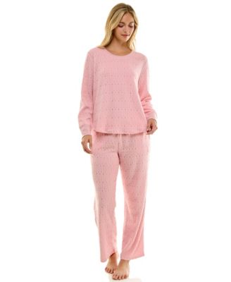 Women's 2-Piece Long-Sleeve Crewneck Top and Pants Set