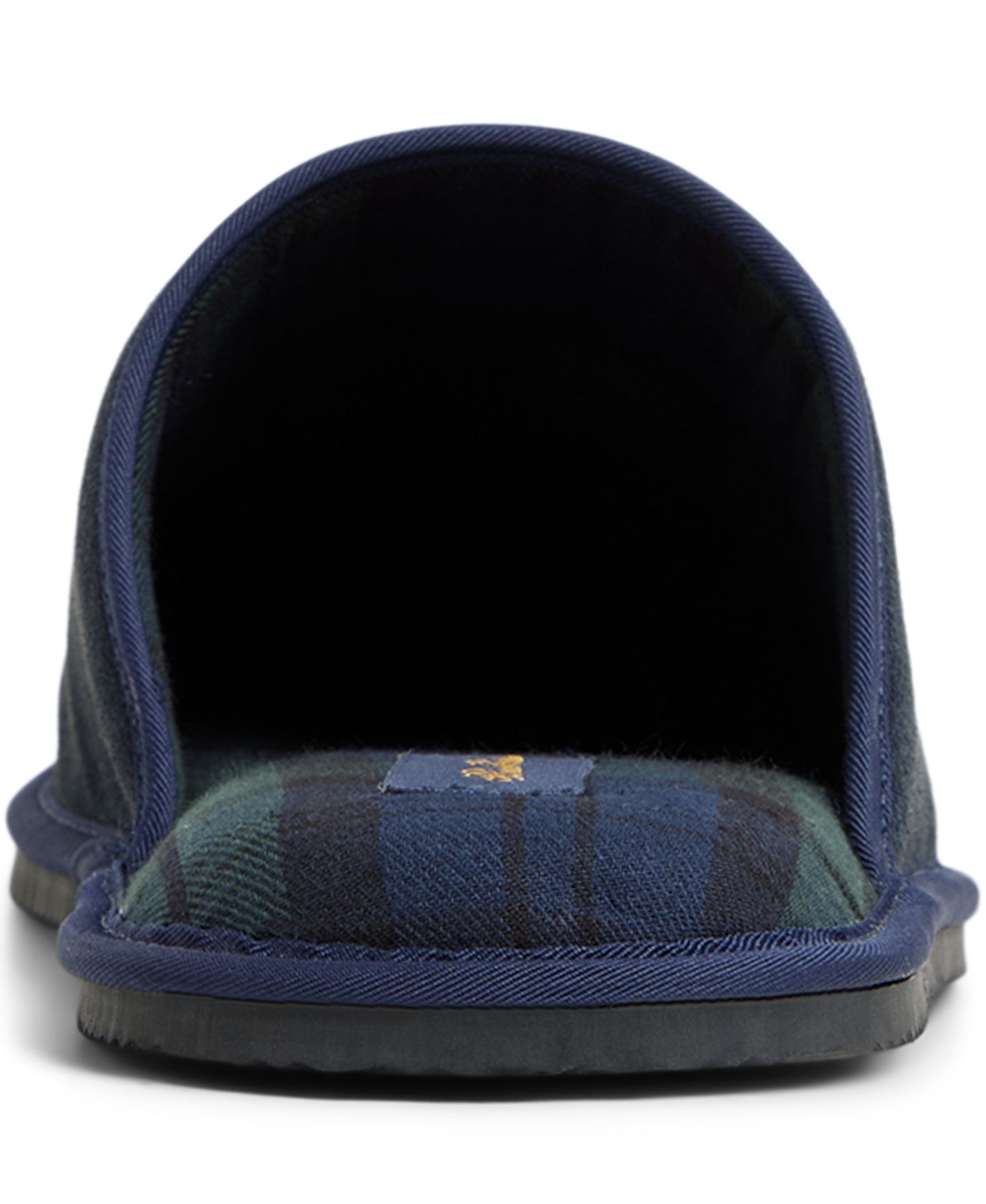 Мужские тапочки Brooks Brothers Suede Slippers, цвет: Замшевый зелёный — фото 3