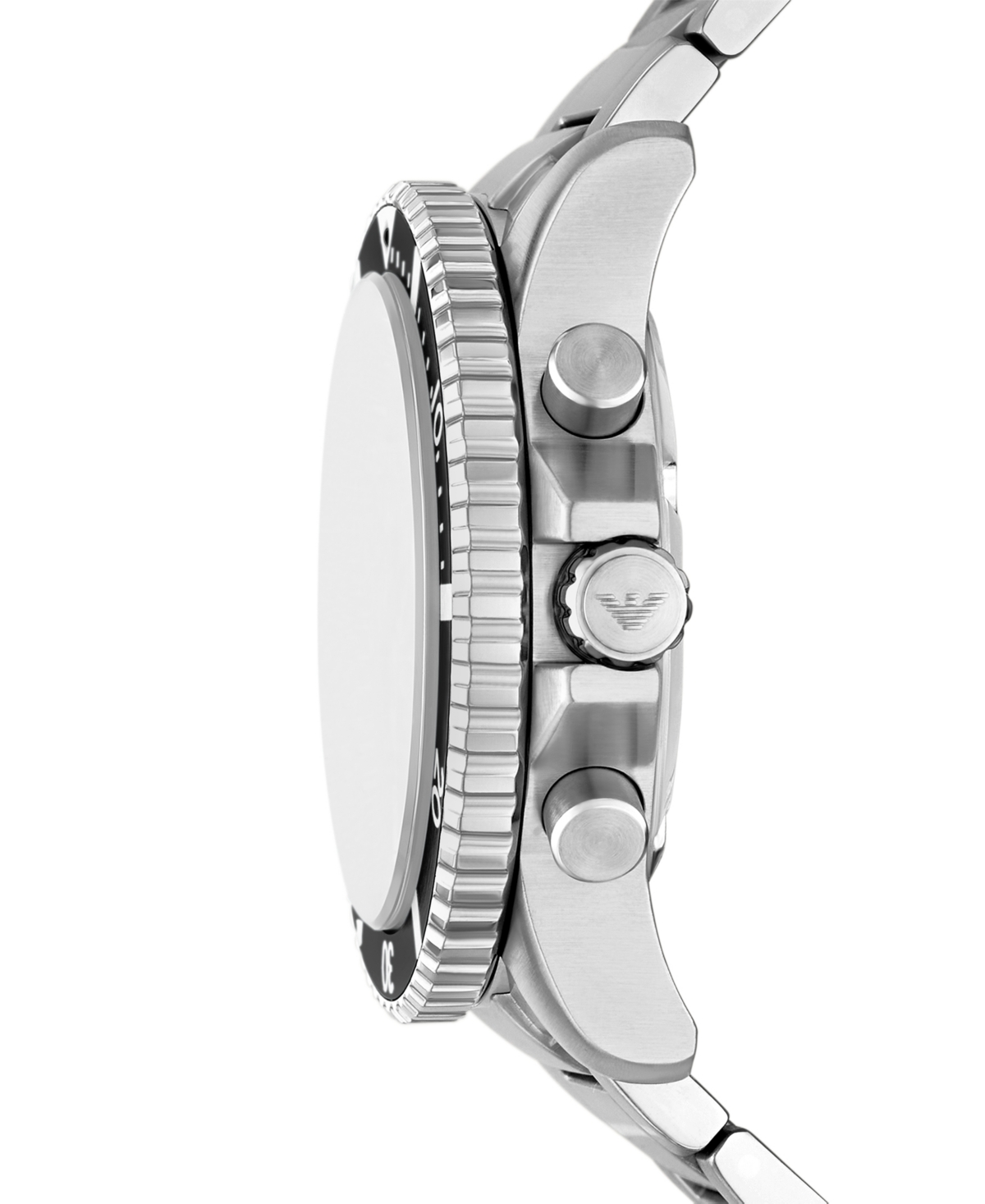 Emporio Armani Men's World Explorer Solar-Powered Chronograph Stainless Steel Watch, 43.5mm