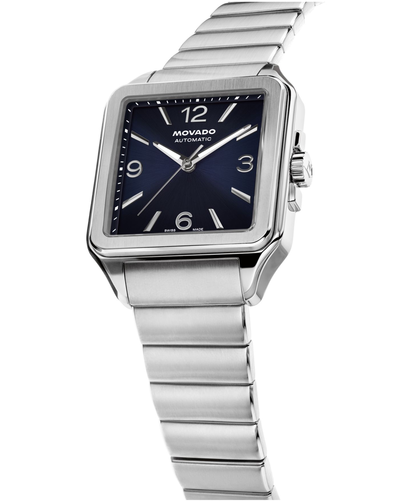 Мужские часы Movado 1917 Swiss Automatic Stainless Steel Watch, 35x45.2mm — фото 2