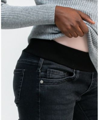 Maternity Slim Bootcut Jeans with Elastic Waistband