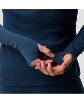 Men's Cedars RWS Merino Mid-Wt Baselayer Crew Top Midweight Long Underwear Tops