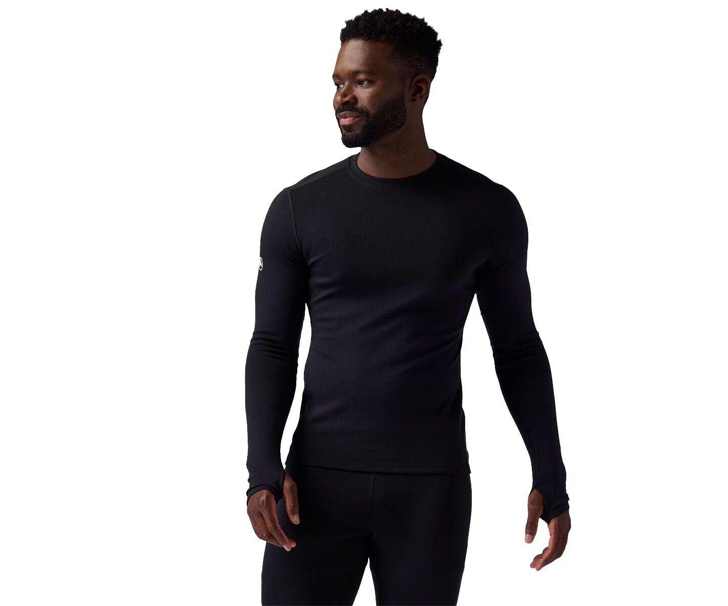 Топы Baselayer для мужчин, шерсть мериноса — Backcountry, цвет: Чёрный — фото 1
