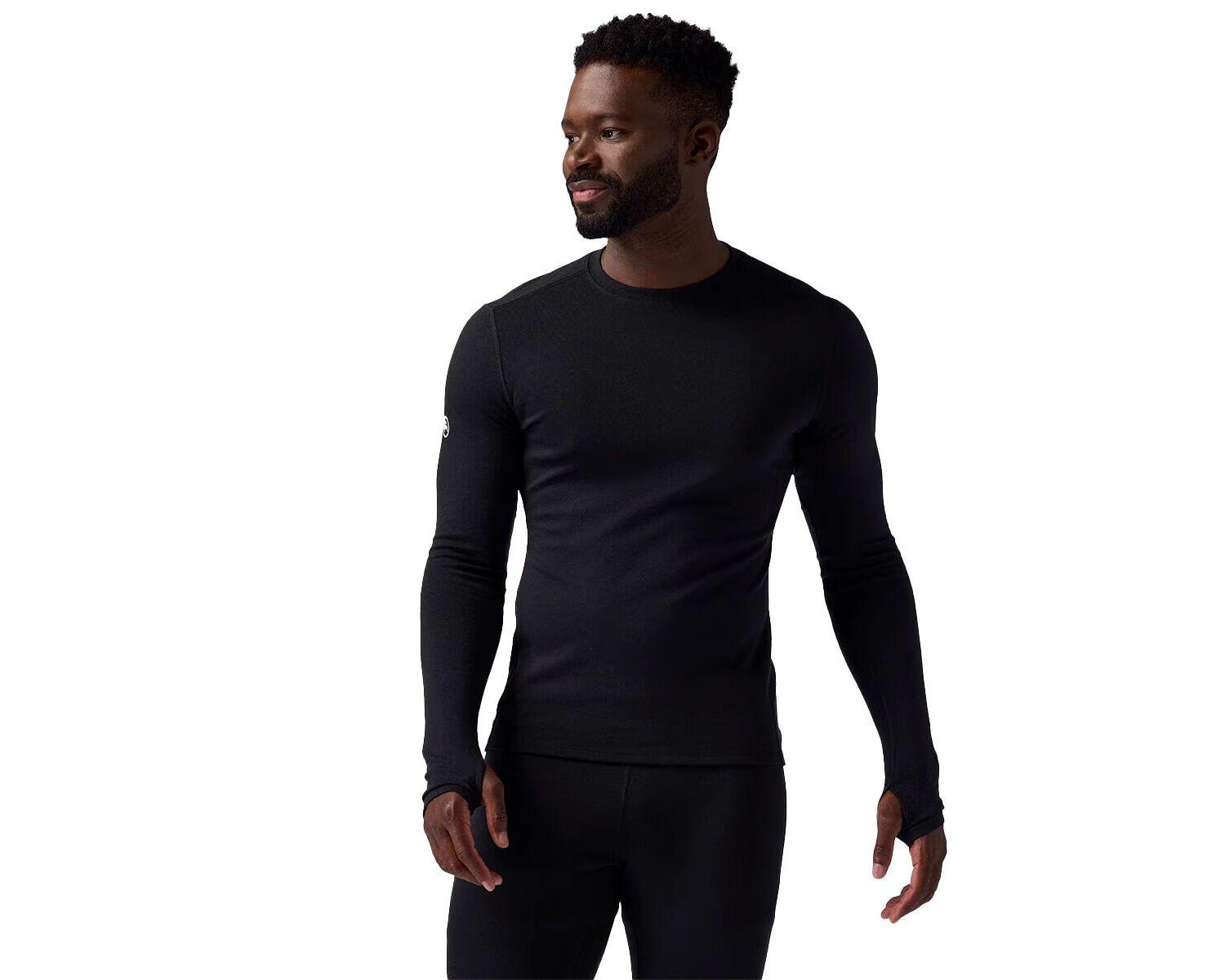 Men's Cedars RWS Merino Mid-Wt Baselayer Crew Top Midweight Long Underwear Tops