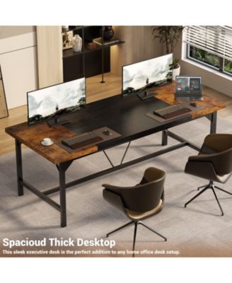 63 x 31.5 inches Computer Desk, Sturdy Large Office Desk, Premium 2 Person Long Desks