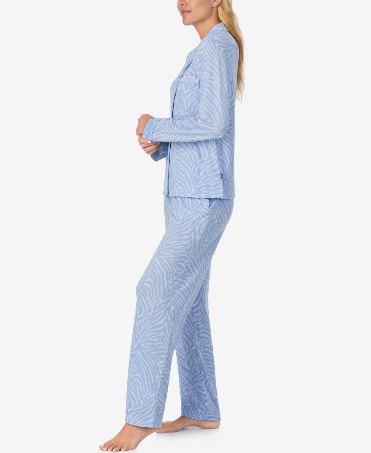 Kate Spade Women's 2-piece Sleepwear Long-sleeve Top And Pajama Pants Set In Blue
