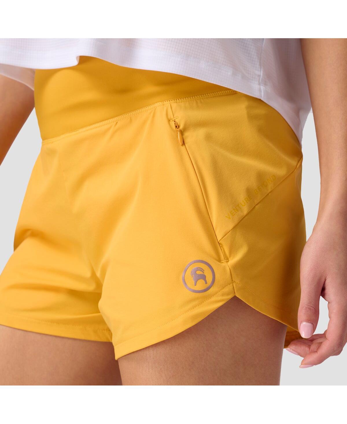 Backcountry Women's  Destination Short Performance Shorts In Gold